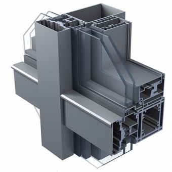 Aluminum extrusion curtain wall profile
